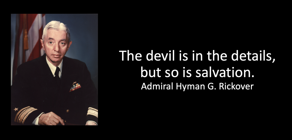 Rickover - Devil is in the details