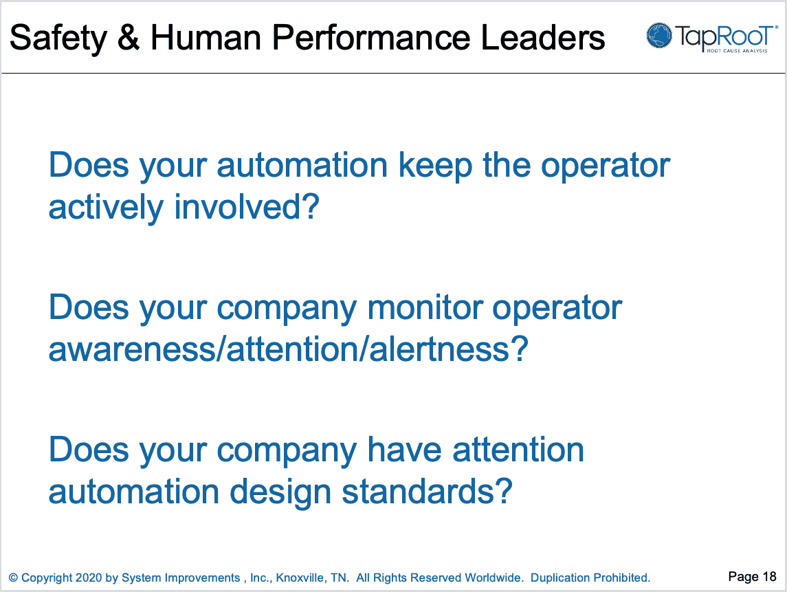 Slide 18 from Automation and Awareness talk