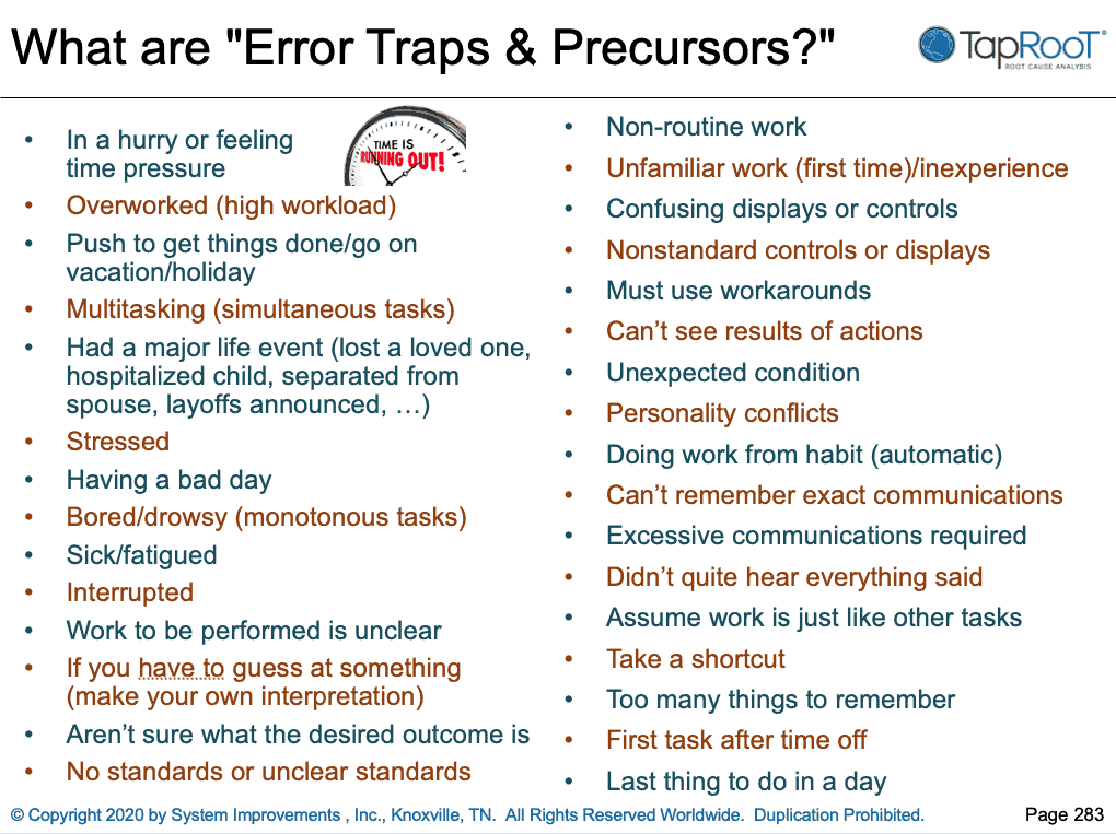 error traps