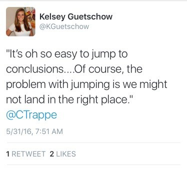 Jumping to conclusions