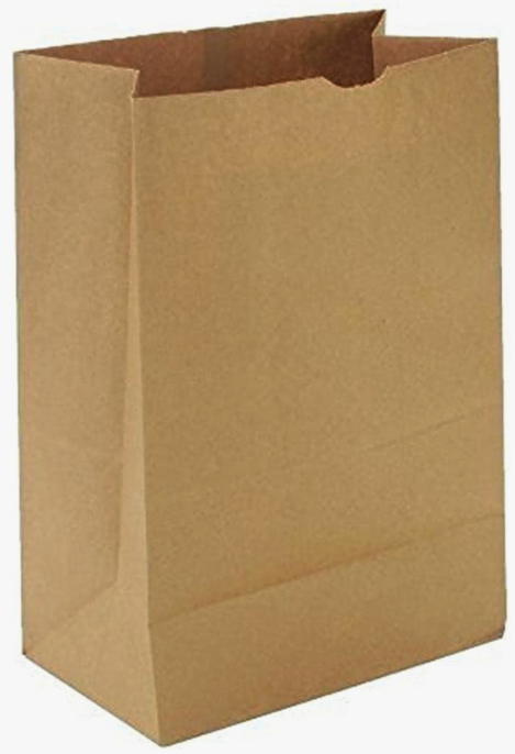 procedure on a brown paper bag