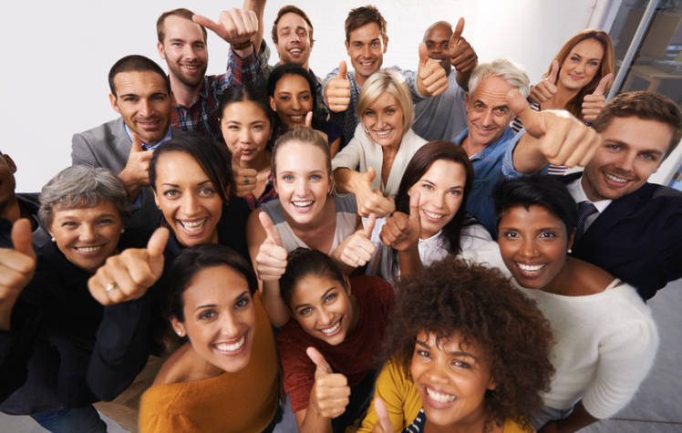 Diverse group of teammates