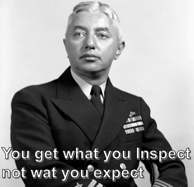 Rickover Quote - Inspect