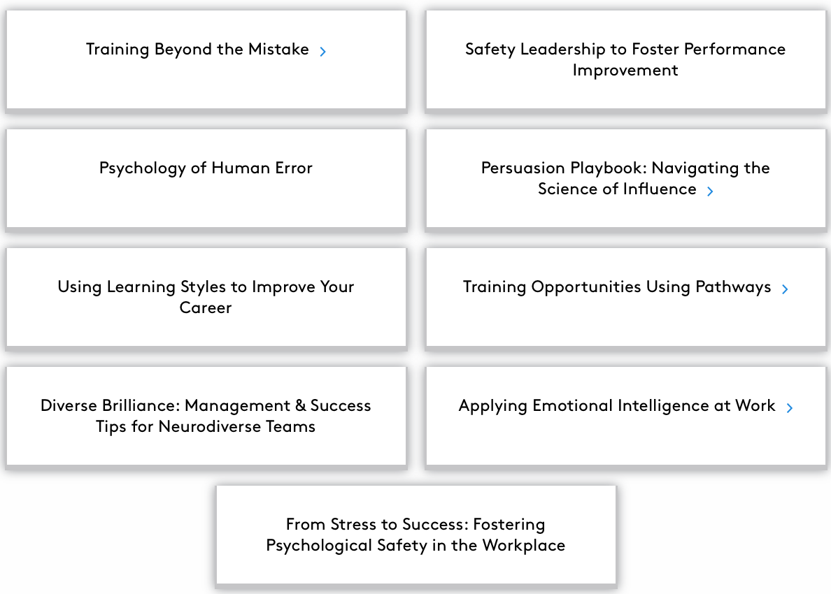 Psychology of Improvement Best Practices Track